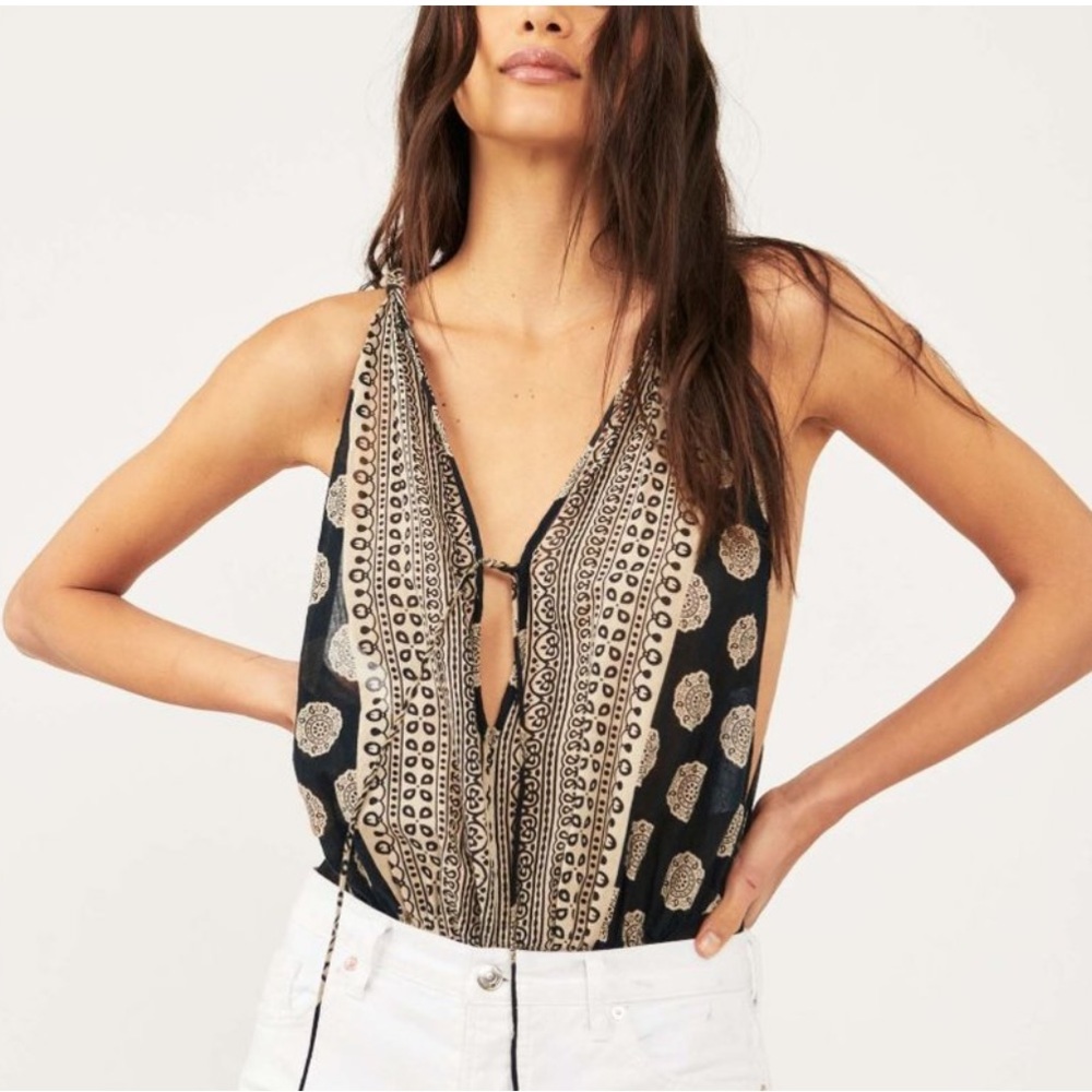 NWT Free People “Soul of the sun” bodysuit size small
